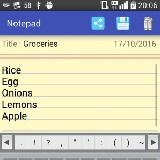 Jegyzettömb - jegyzetelés, lista ( Android alkalmazások )